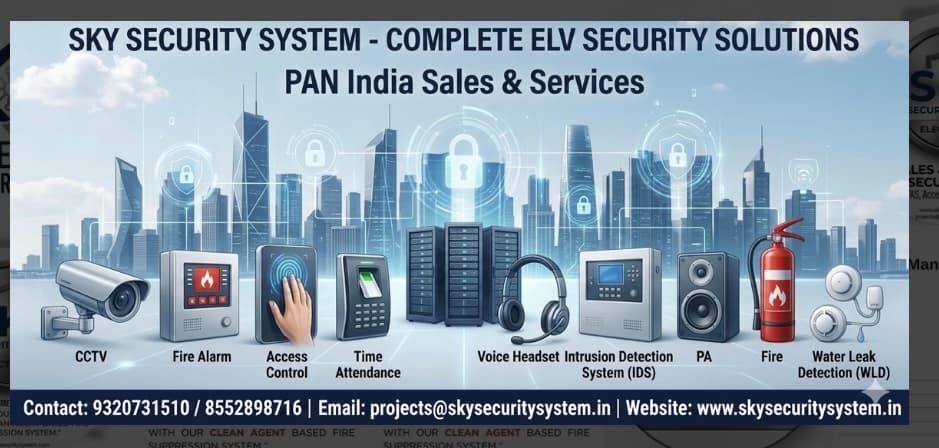 Sky Security System ELV services including water-leak detection